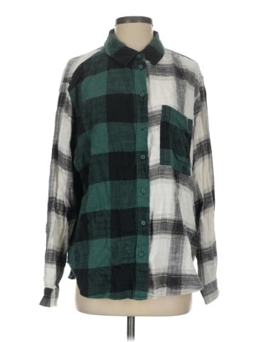 American Eagle Outfitters Long Sleeve Button-Down Shirt (view 1)