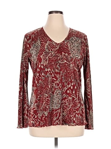 Plisse Long Sleeve Blouse (view 1)