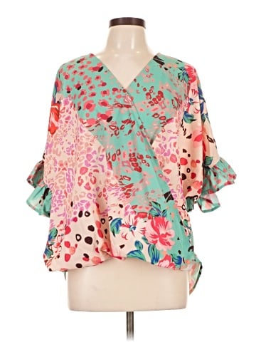 Umgee 3/4 Sleeve Blouse (view 1)