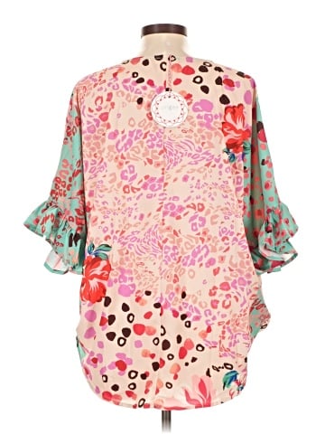 Umgee 3/4 Sleeve Blouse (view 2)