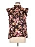 Express 100% Polyester Floral Brown Sleeveless Blouse Size L - photo 1