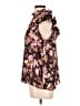 Express 100% Polyester Floral Brown Sleeveless Blouse Size L - photo 5