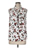 Rachel Zoe 100% Polyester White Sleeveless Blouse Size M - photo 1