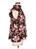 Express 100% Polyester Floral Brown Sleeveless Blouse Size L - photo 4