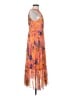 Anne Klein 100% Polyester Floral Orange Cocktail Dress Size 4 - photo 4