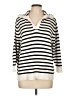 CAbi Stripes Ivory Pullover Sweater Size L - photo 1