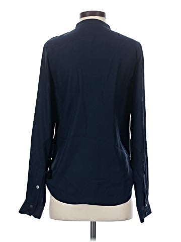 Elizabeth and James Long Sleeve Silk Top (view 2)
