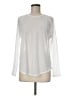 Athleta 100% Polyester White Long Sleeve T-Shirt Size M - photo 1