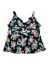 Lands' End Floral Blue Swimsuit Top Size 22W DD - photo 1