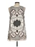 Max Studio 100% Polyester Silver Sleeveless Blouse Size S - photo 2