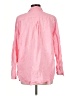 Talbots 100% Linen Pink Long Sleeve Button-Down Shirt Size L - photo 2