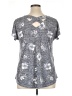 Bobeau Gray Short Sleeve Top Size XL - photo 2