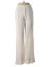 Aqua 100% Polyester Stripes Ivory Casual Pants Size M - photo 1