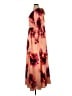 ASOS 100% Polyester Floral Orange Casual Dress Size 16 - photo 5
