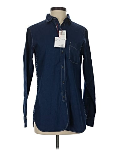 Ines de la Fressange for Uniqlo Long Sleeve Button-Down Shirt (view 1)
