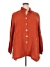 John Mark Solid Orange 3/4 Sleeve Button-Down Shirt Size 2X - photo 1