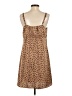 CAbi 100% Polyester Animal Print Brown Casual Dress Size S - photo 2