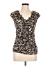 Classiques Entier Brown Sleeveless Silk Top Size L - photo 1
