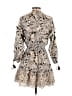 Alexis Animal Print Tan Cocktail Dress Size S - photo 2
