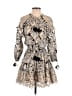 Alexis Animal Print Tan Cocktail Dress Size S - photo 1