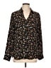 Express 100% Polyester Floral Black Long Sleeve Blouse Size L - photo 1