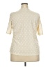 Notations 100% Nylon Ivory Short Sleeve Blouse Size 2X - photo 2