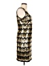 Guess 100% Polyester Chevron-herringbone Gold Cocktail Dress Size 12 - photo 4