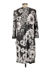 Studio One Print Gray Casual Dress Size L - photo 2