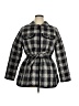 Talbots 100% Polyester Plaid Black Coat Size XL - photo 1