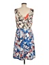 Donna Morgan 100% Polyester Print Blue Cocktail Dress Size 8 - photo 2