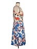 Donna Morgan 100% Polyester Print Blue Cocktail Dress Size 8 - photo 4