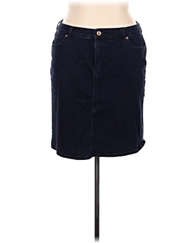 Lands' End Denim Skirt (view 1)