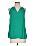 CAbi 100% Polyester Green Sleeveless Blouse Size XS - photo 1