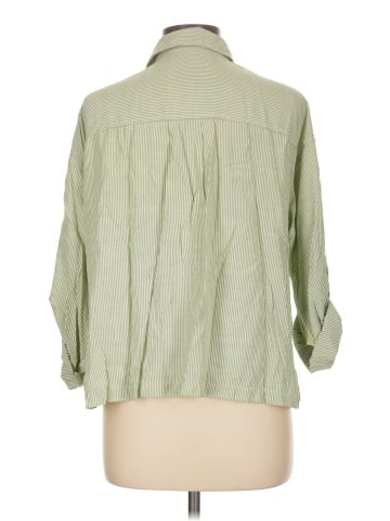 Max Studio 3/4 Sleeve Button-Down Shirt (view 2)