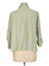 Max Studio Green 3/4 Sleeve Button-Down Shirt Size L - photo 2