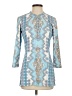 J. McLaughlin Blue 3/4 Sleeve Blouse Size XS - photo 1