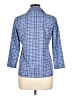 J. McLaughlin Blue 3/4 Sleeve Button-Down Shirt Size L - photo 2