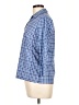 J. McLaughlin Blue 3/4 Sleeve Button-Down Shirt Size L - photo 5