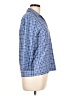 J. McLaughlin Blue 3/4 Sleeve Button-Down Shirt Size L - photo 4