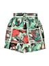 Marvel 100% Polyester Graphic Green Board Shorts Size 4 - photo 1