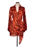 Bar III 100% Polyester Orange Long Sleeve Blouse Size L - photo 1
