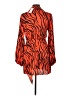 Bar III 100% Polyester Orange Long Sleeve Blouse Size L - photo 2