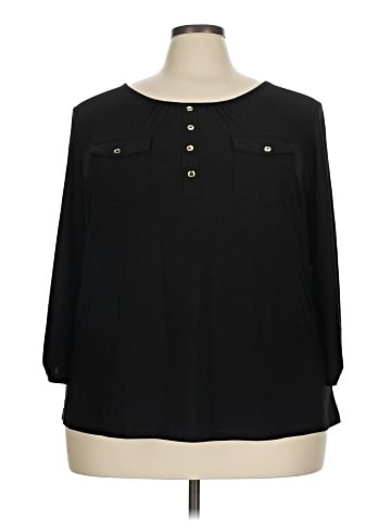 Perseption Concept 3/4 Sleeve Blouse (view 1)