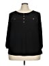 Perseption Concept Black 3/4 Sleeve Blouse Size 3X - photo 1