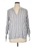 MICHAEL Michael Kors Gray 3/4 Sleeve Blouse Size XL - photo 1