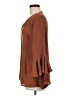Ro & De 100% Polyester Brown Long Sleeve Blouse Size M - photo 5