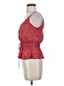 Sienna Sky 100% Polyester Red Sleeveless Blouse Size XS - photo 5