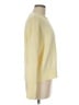 CeCe 100% Cotton Solid Yellow Pullover Sweater Size M - photo 4