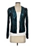 Maje 100% Polyester Metallic Teal Blazer Size EU (FR) 36 / US 4 - photo 1