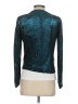 Maje 100% Polyester Metallic Teal Blazer Size EU (FR) 36 / US 4 - photo 2
